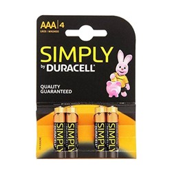 Pilhas Duracell Simply AAA LR03 1.5V
