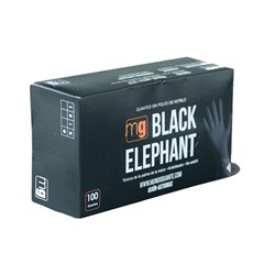 Luvas Descartáveis Black Elephant - 100 Unidades